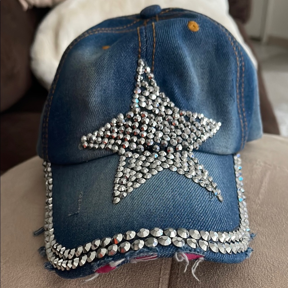 Stylish Denim studded Baseball Cap